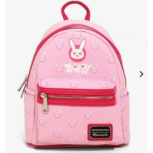 RARE D.va Loungefly Overwatch Pink Mini Backpack